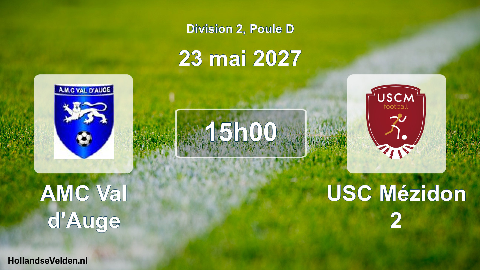 Match programmé: AMC Val d'Auge - USC Mézidon 2 (23 mai 2027)