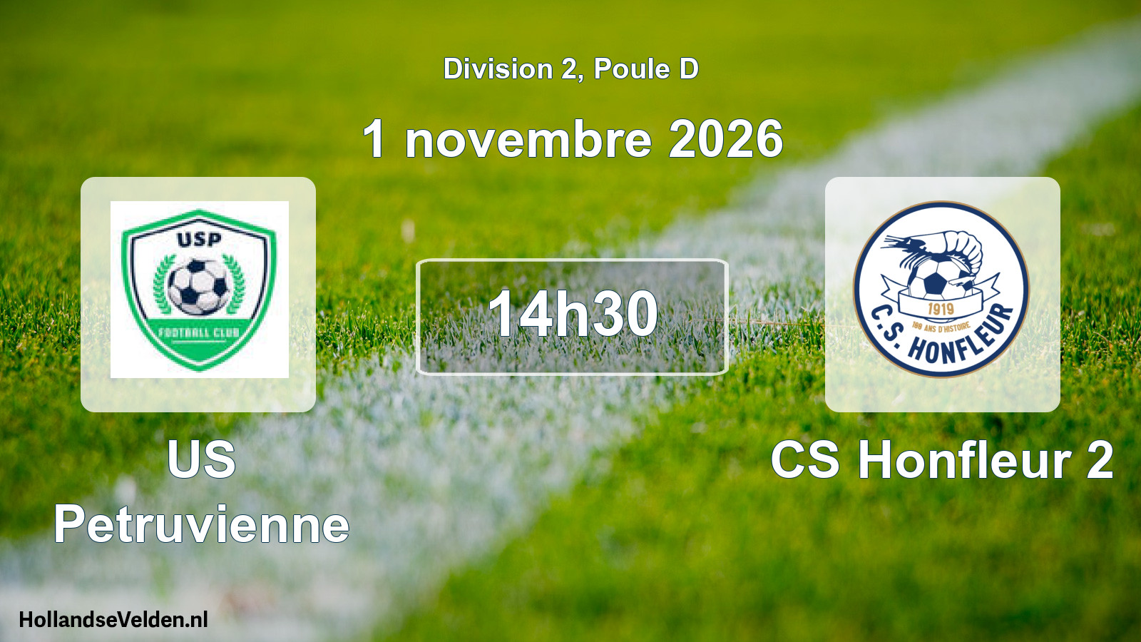 Match programmé: US Petruvienne - CS Honfleur 2 (1 novembre 2026)