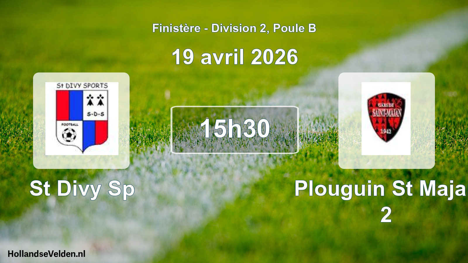 Scheduled Match: St Divy Sp - Plouguin St Majan 2 (19 April 2026)