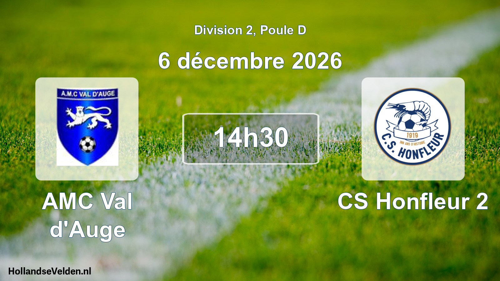 Match programmé: AMC Val d'Auge - CS Honfleur 2 (6 décembre 2026)