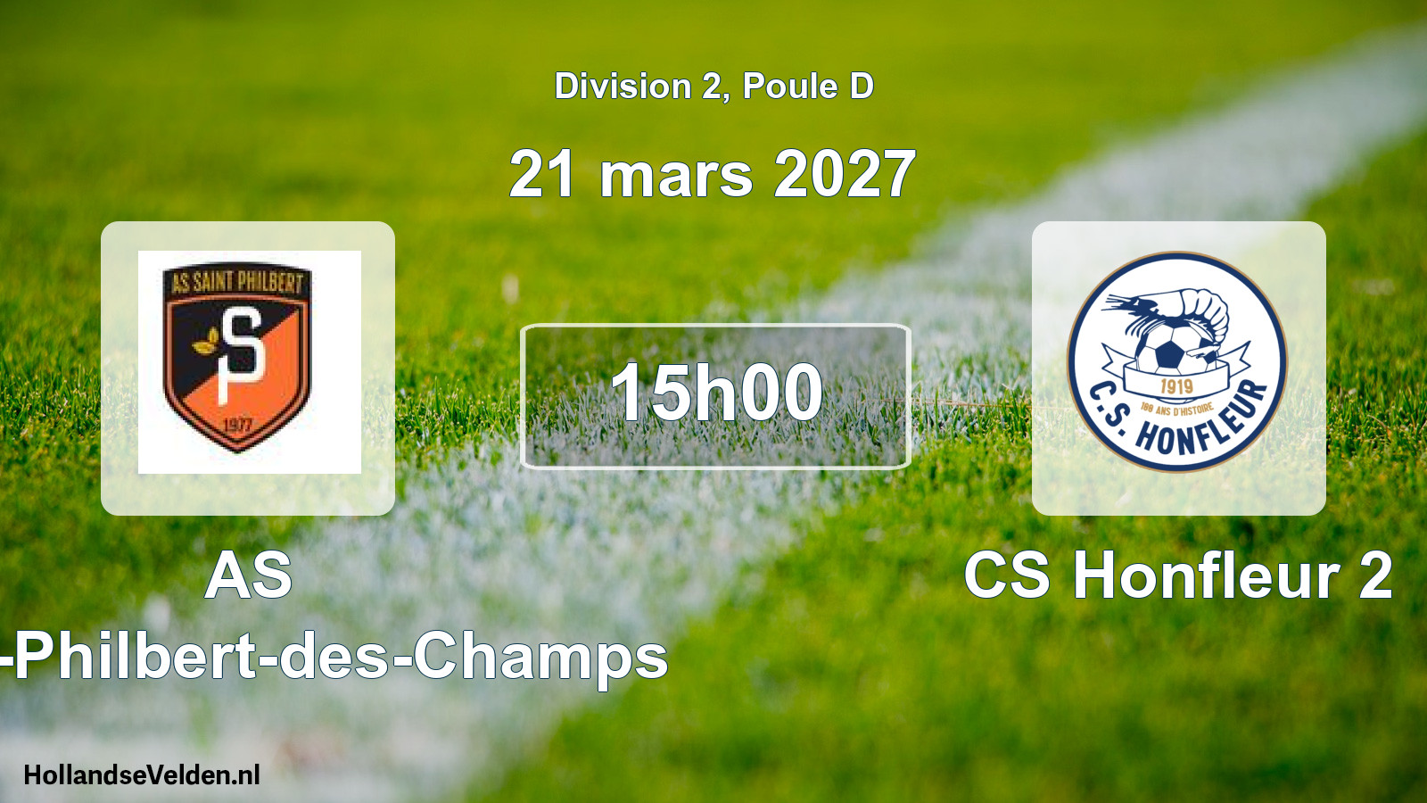 Match programmé: AS Saint-Philbert-des-Champs - CS Honfleur 2 (21 mars 2027)