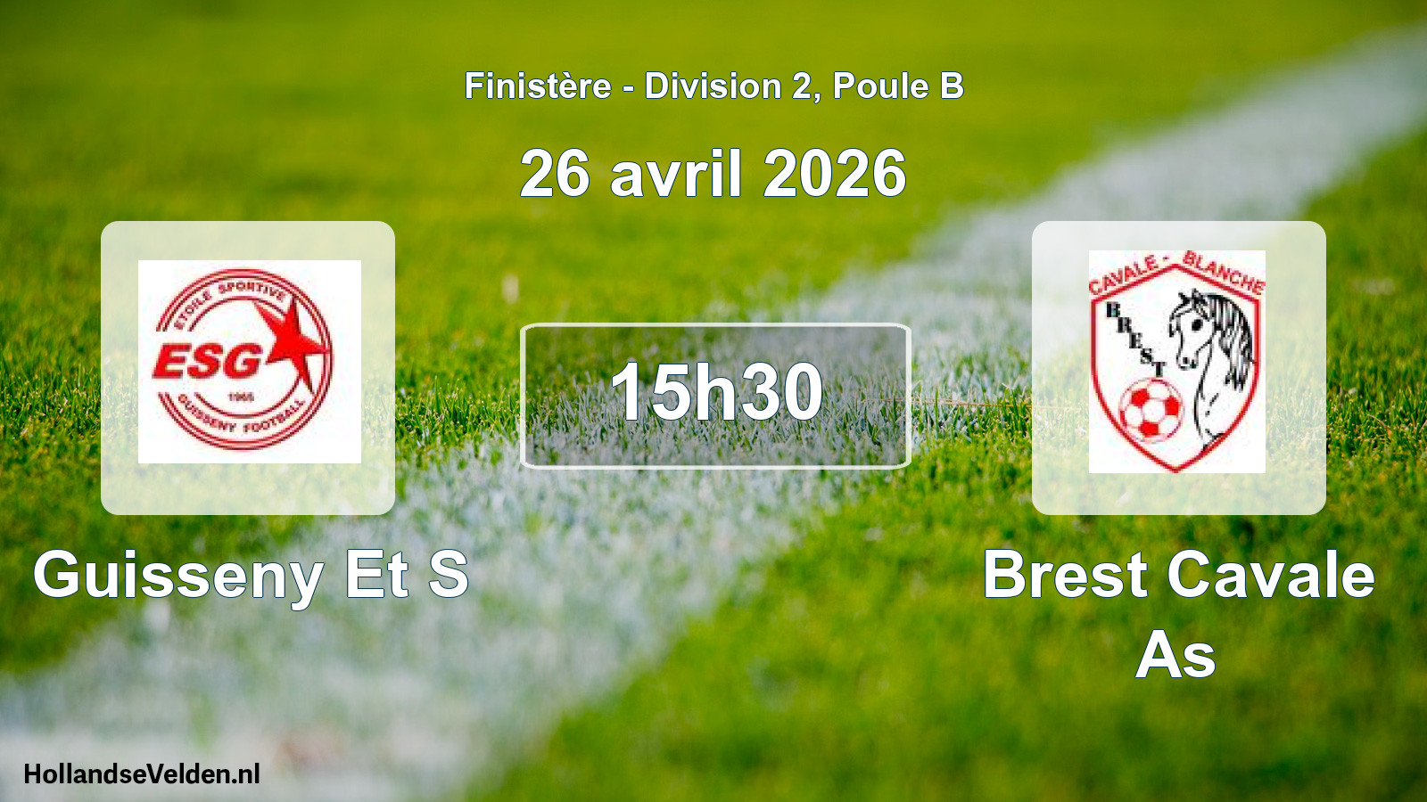 Scheduled Match: Guisseny Et S - Brest Cavale As (26 April 2026)