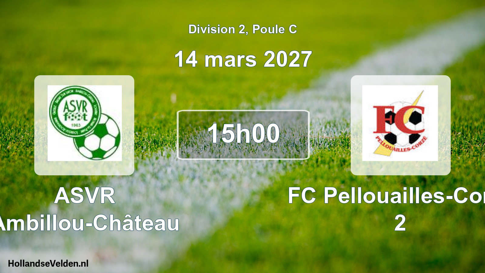 Scheduled Match: ASVR Ambillou-Château - FC Pellouailles-Corzé 2 (14 March 2027)