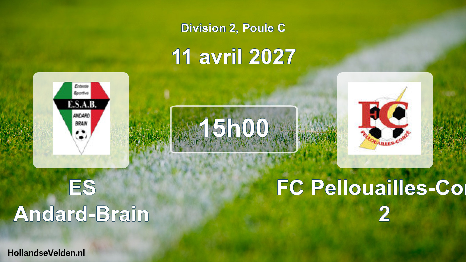 Scheduled Match: ES Andard-Brain - FC Pellouailles-Corzé 2 (11 April 2027)