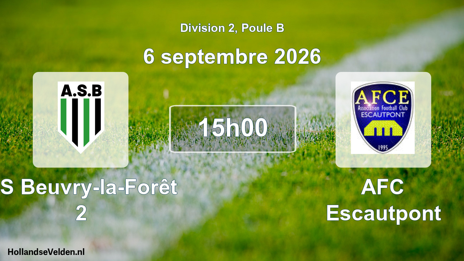 Scheduled Match: AS Beuvry-la-Forêt 2 - AFC Escautpont (6 September 2026)