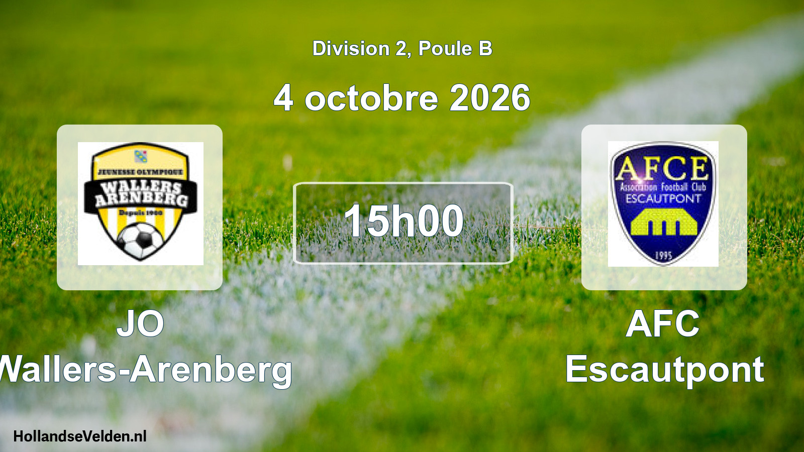 Match programmé: JO Wallers-Arenberg - AFC Escautpont (4 octobre 2026)