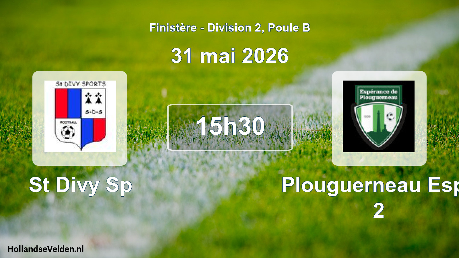 Geplande wedstrijd: St Divy Sp - Plouguerneau Espe 2 (31 mei 2026)