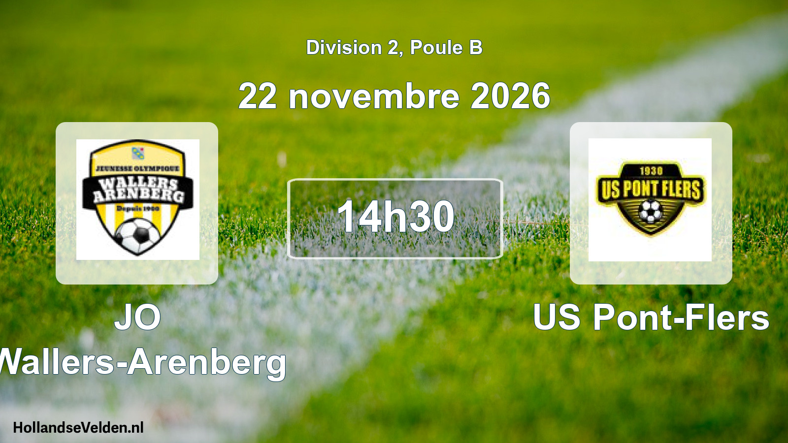Scheduled Match: JO Wallers-Arenberg - US Pont-Flers (22 November 2026)