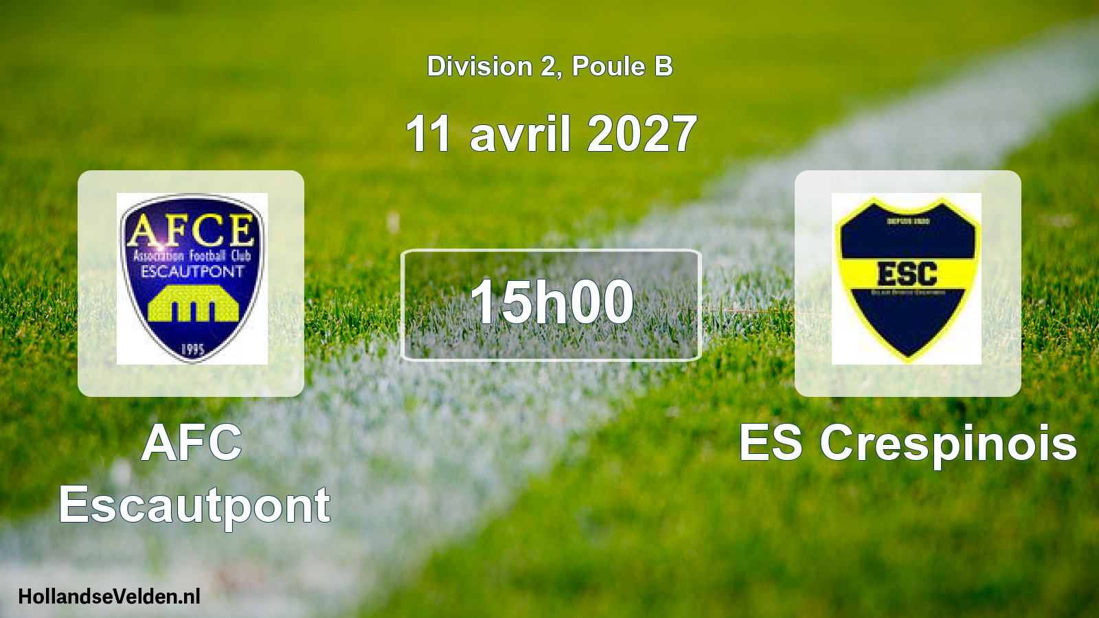 Scheduled Match: AFC Escautpont - ES Crespinois (11 April 2027)