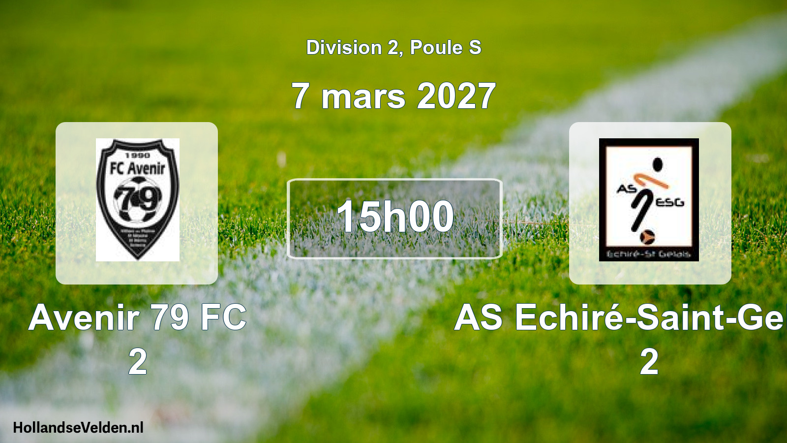 Scheduled Match: Avenir 79 FC 2 - AS Echiré-Saint-Gelais 2 (7 March 2027)