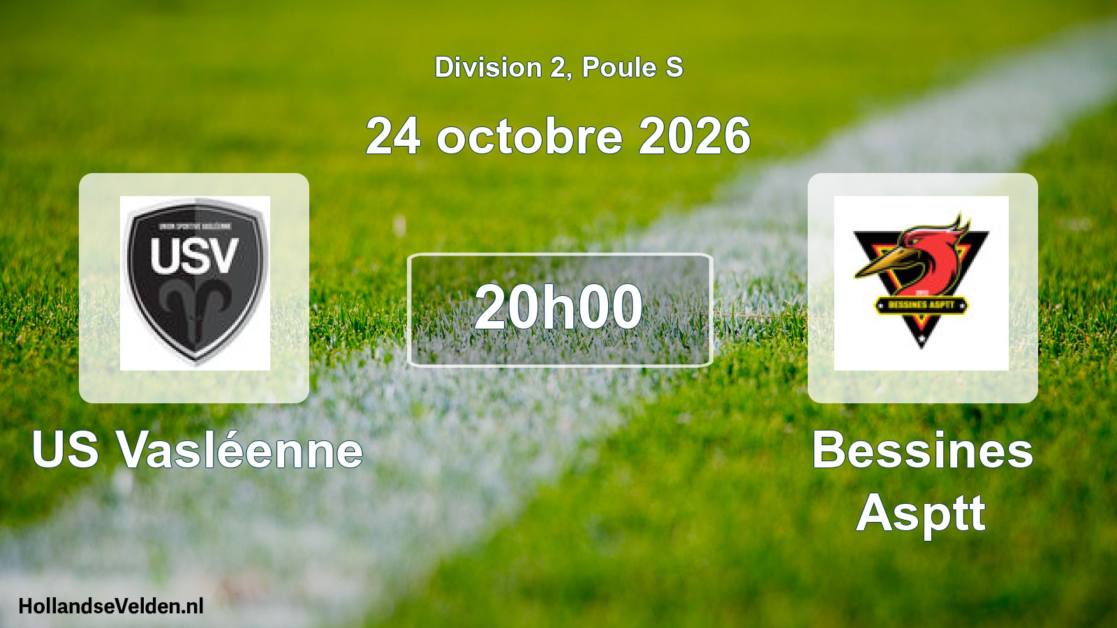 Scheduled Match: US Vasléenne - Bessines Asptt (24 October 2026)