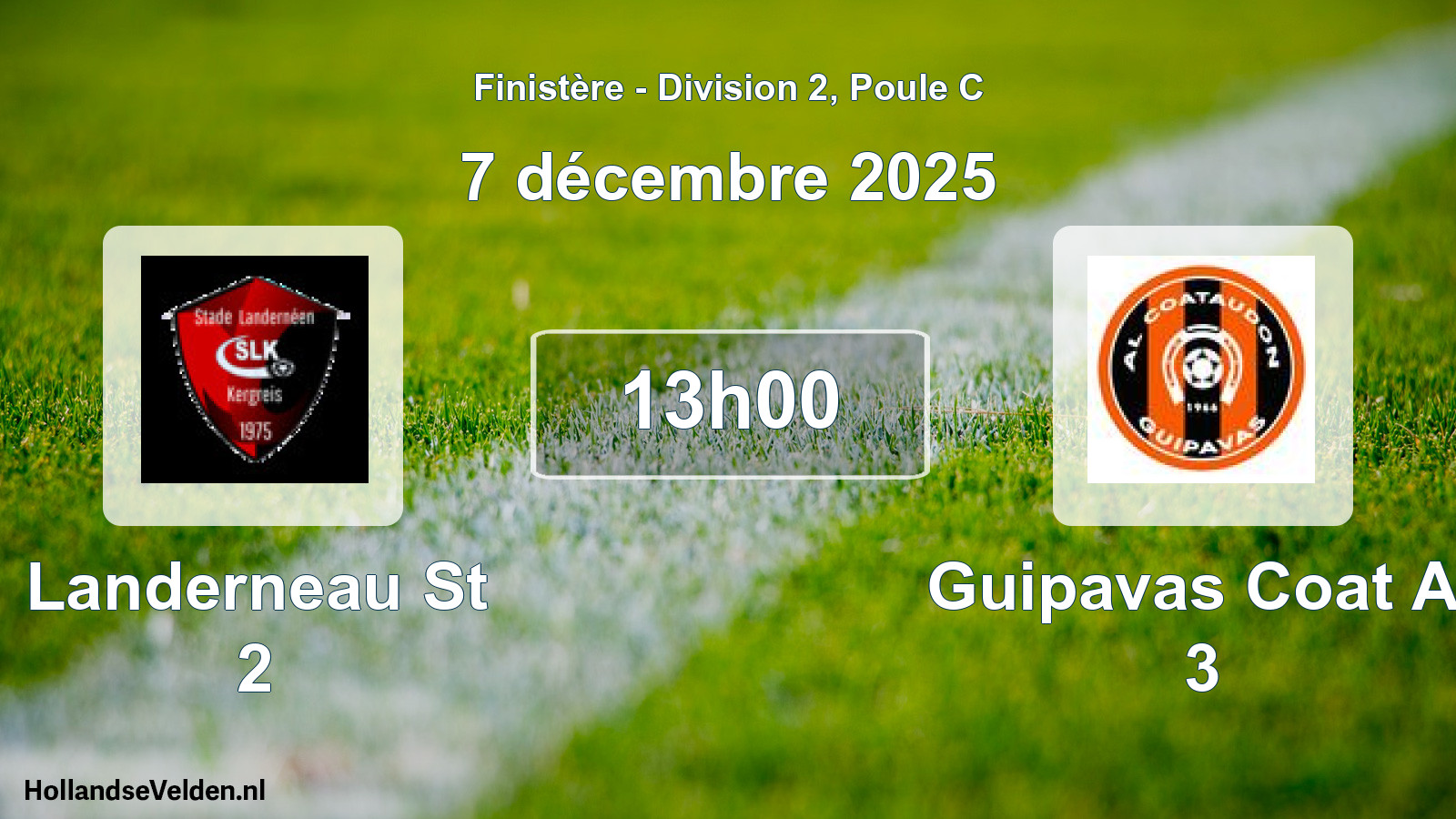 Scheduled Match: Landerneau St 2 - Guipavas Coat Al 3 (7 December 2025)