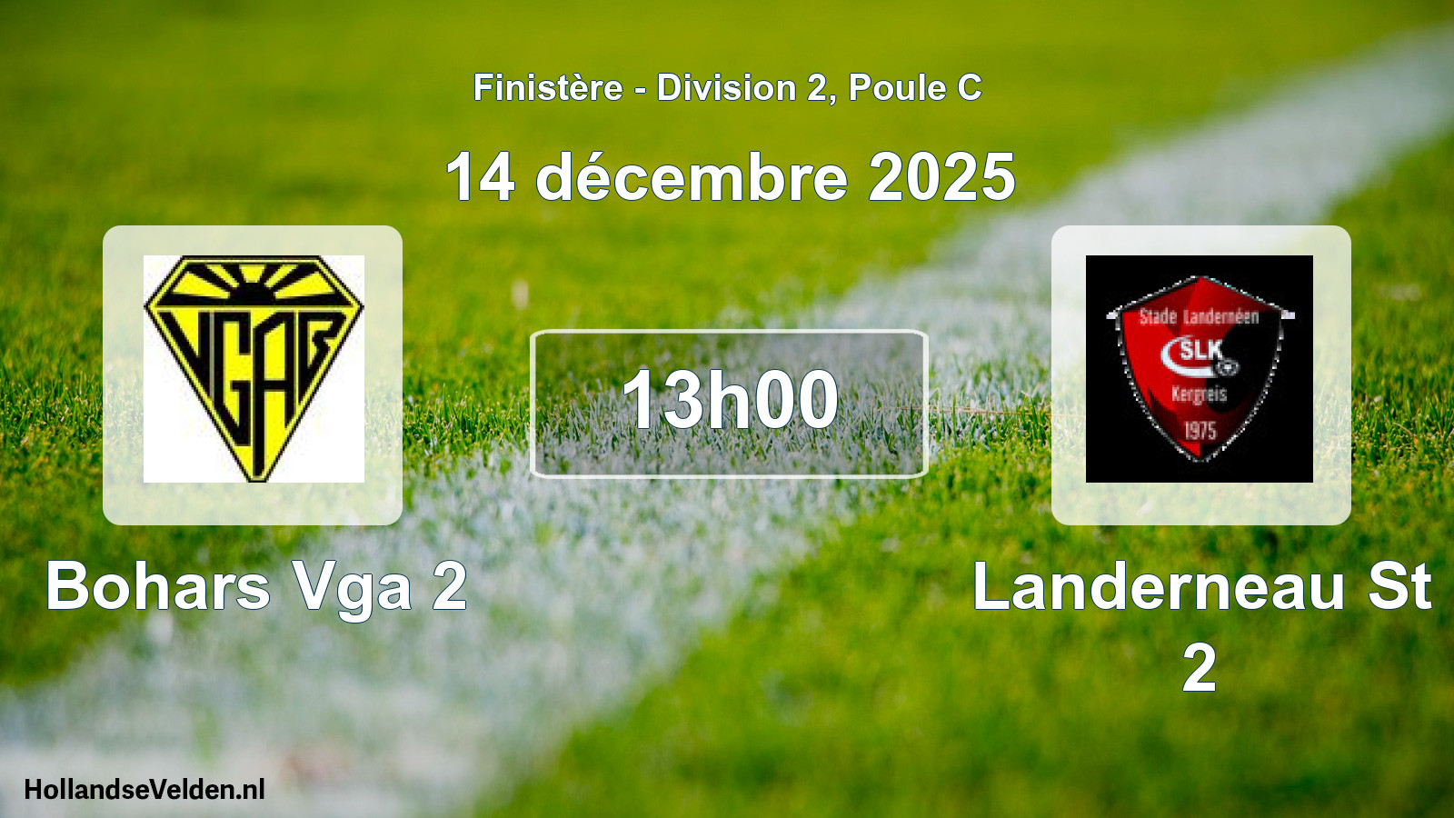 Scheduled Match: Bohars Vga 2 - Landerneau St 2 (14 December 2025)