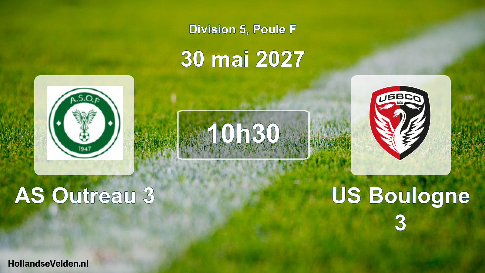 Geplande wedstrijd: AS Outreau 3 - US Boulogne 3 (30 mei 2027)