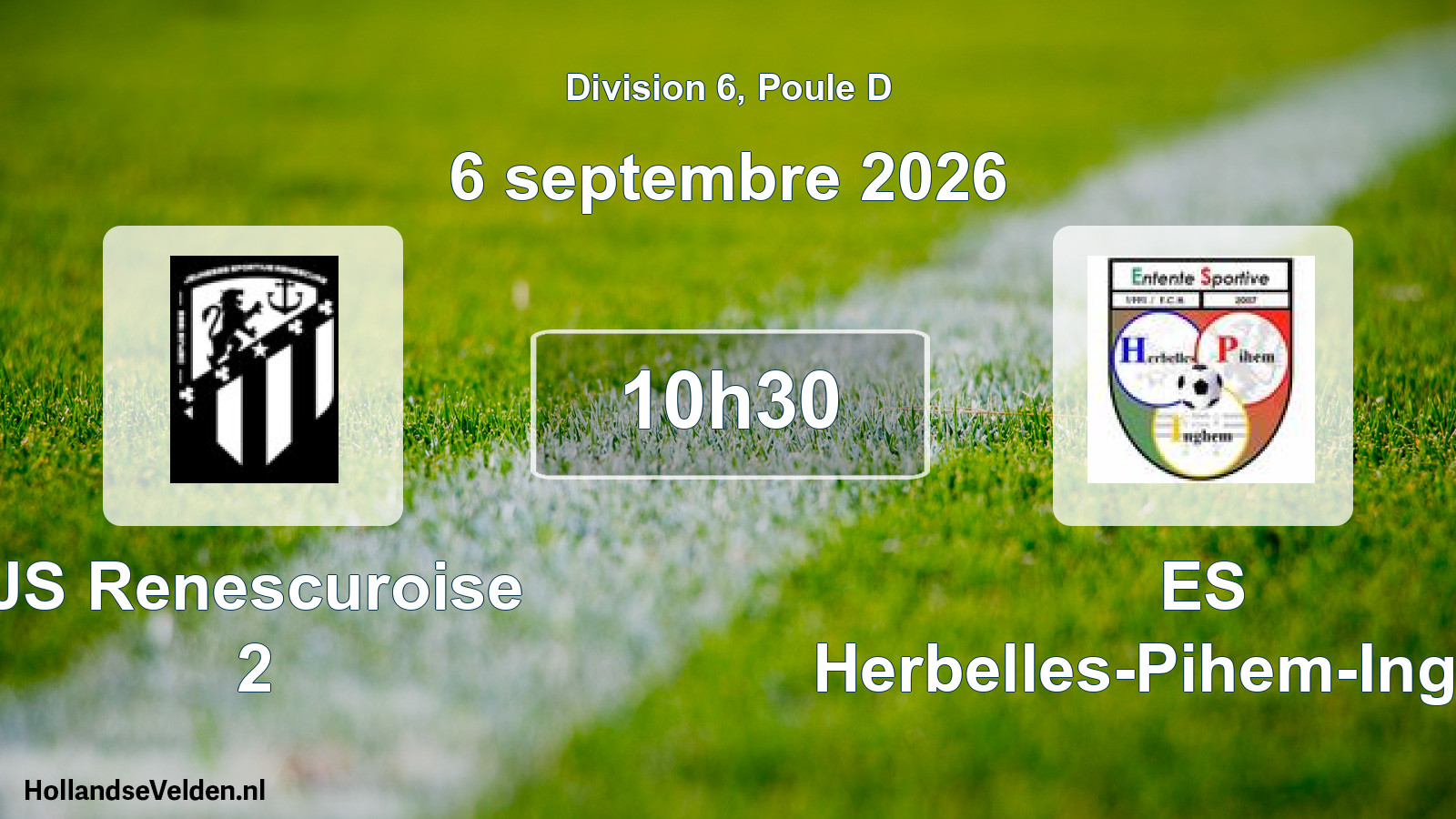 Scheduled Match: JS Renescuroise 2 - ES Herbelles-Pihem-Inghem (6 September 2026)