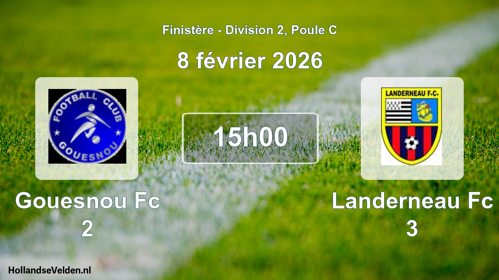 Geplande wedstrijd: Gouesnou Fc 2 - Landerneau Fc 3 (8 février 2026)