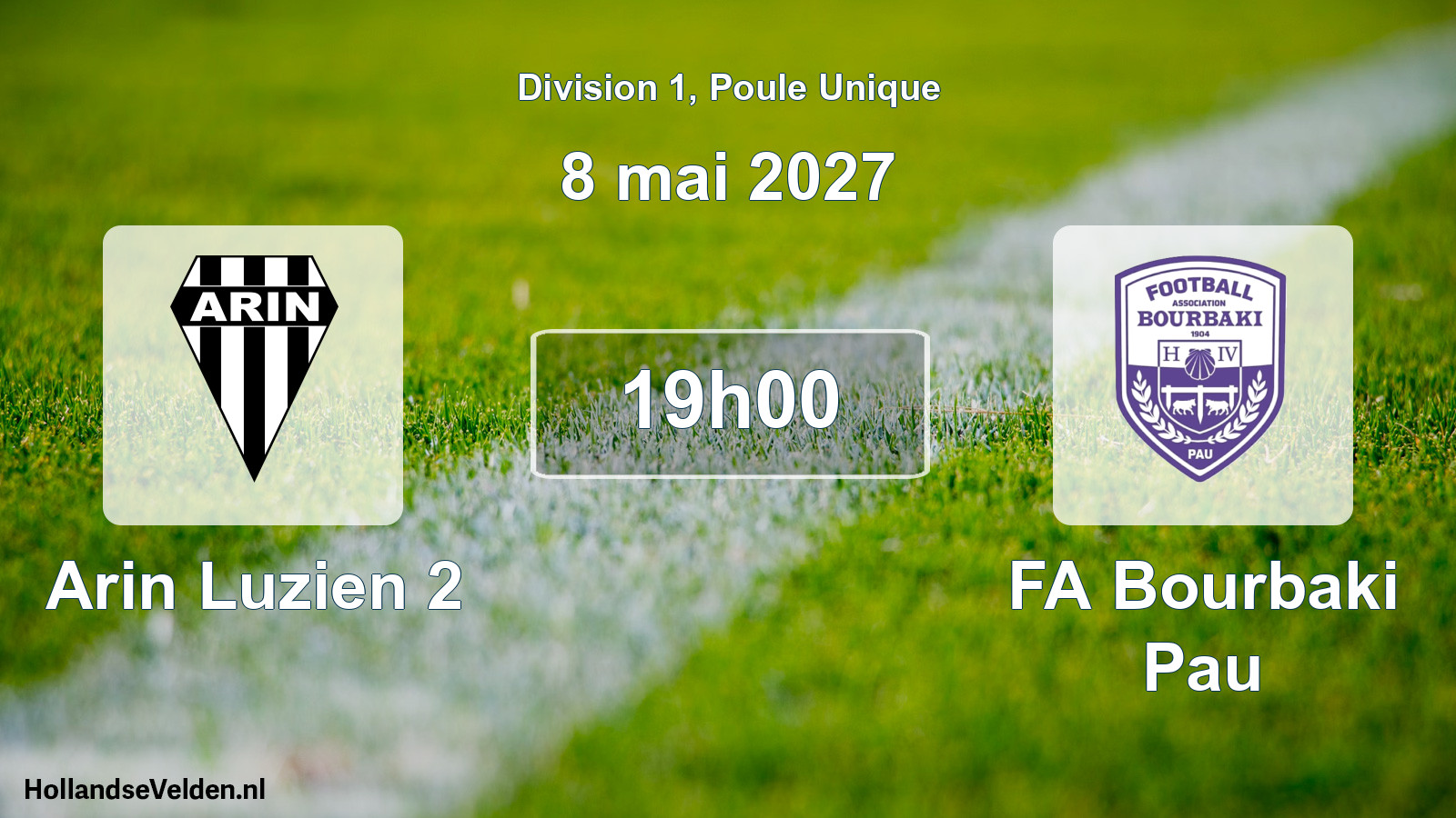 Scheduled Match: Arin Luzien 2 - FA Bourbaki Pau (8 May 2027)