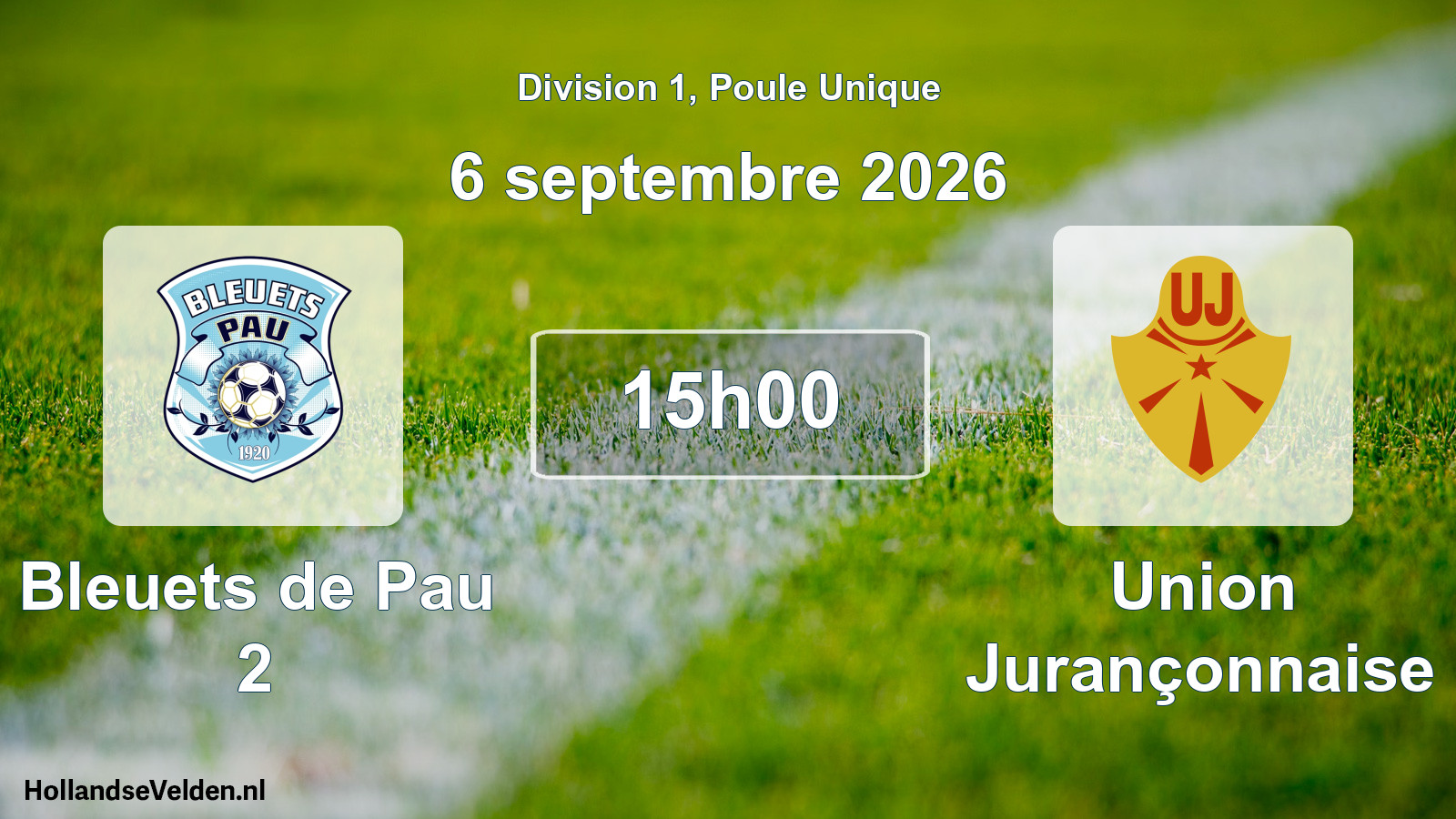 Scheduled Match: Bleuets de Pau 2 - Union Jurançonnaise (6 September 2026)