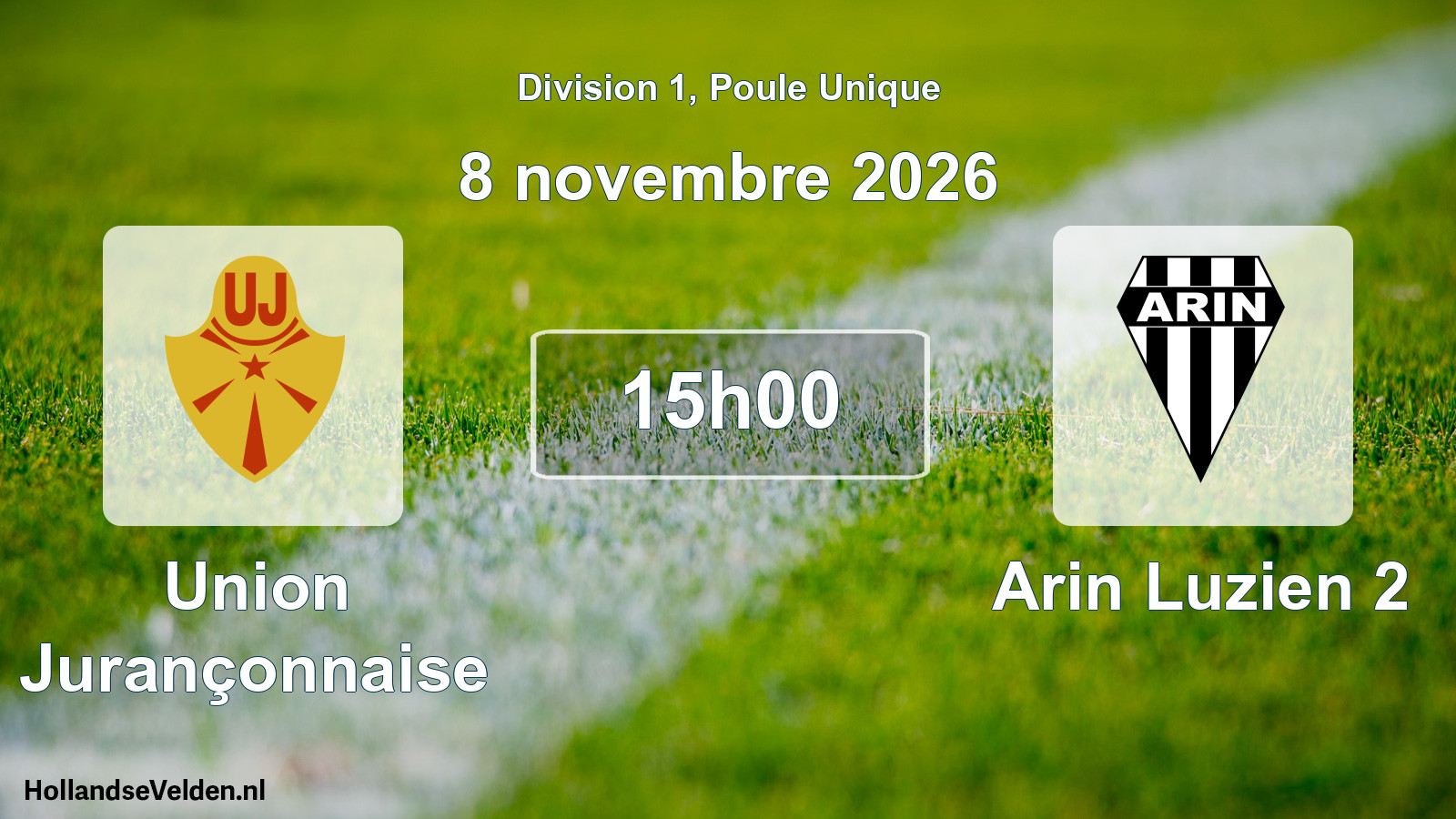Scheduled Match: Union Jurançonnaise - Arin Luzien 2 (8 November 2026)