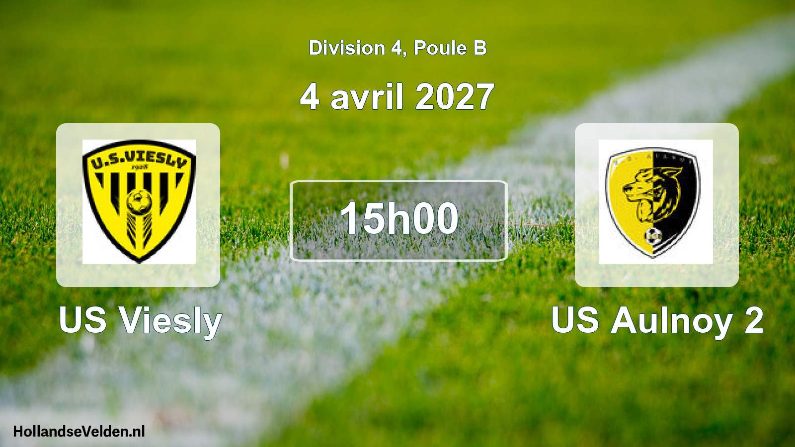 Scheduled Match: US Viesly - US Aulnoy 2 (4 April 2027)