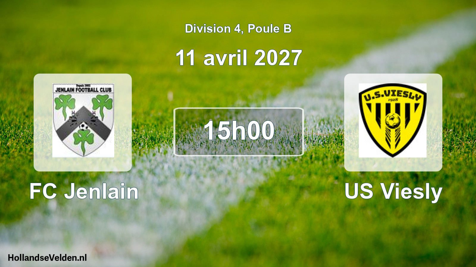 Match programmé: FC Jenlain - US Viesly (11 avril 2027)