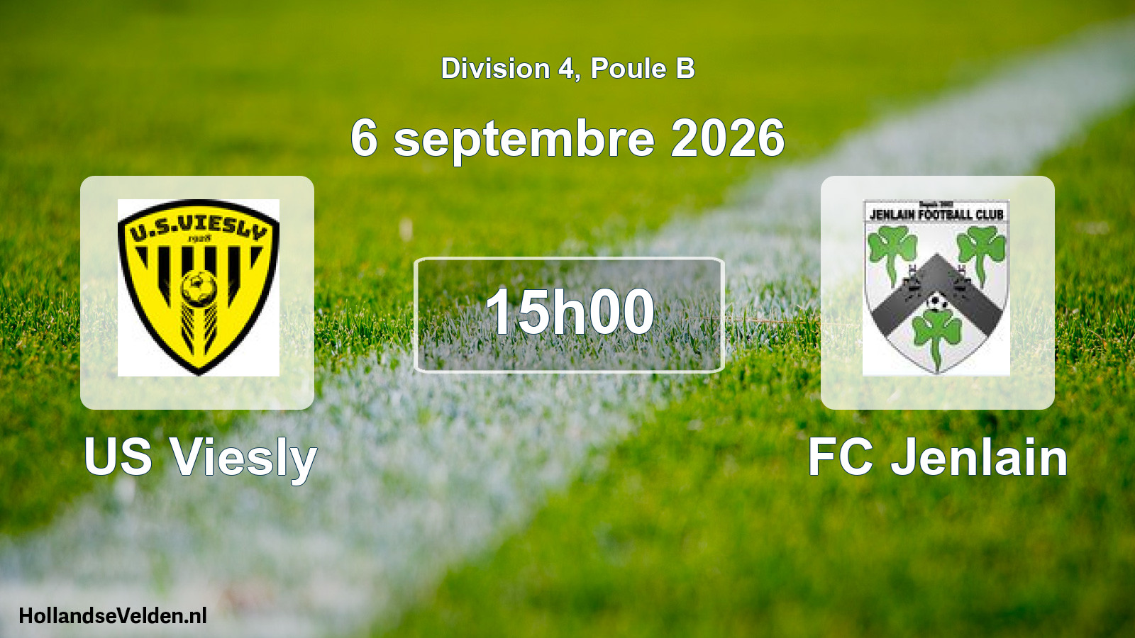 Scheduled Match: US Viesly - FC Jenlain (6 September 2026)
