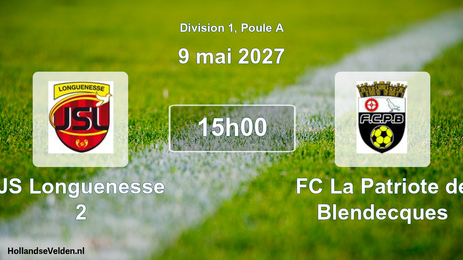 Scheduled Match: JS Longuenesse 2 - FC La Patriote de Blendecques (9 May 2027)