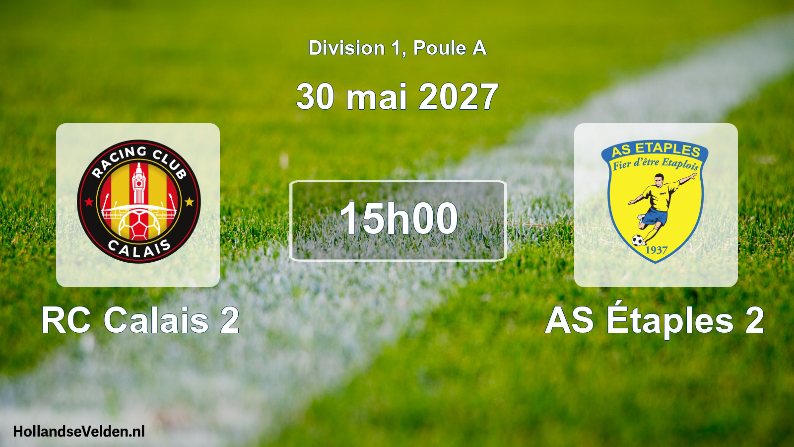 Match programmé: RC Calais 2 - AS Étaples 2 (30 mai 2027)