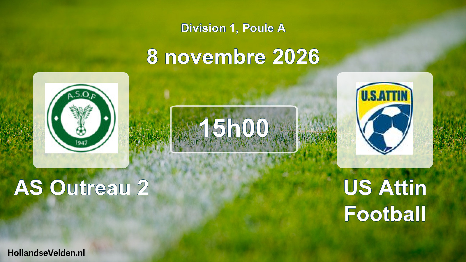 Match programmé: AS Outreau 2 - US Attin Football (8 novembre 2026)