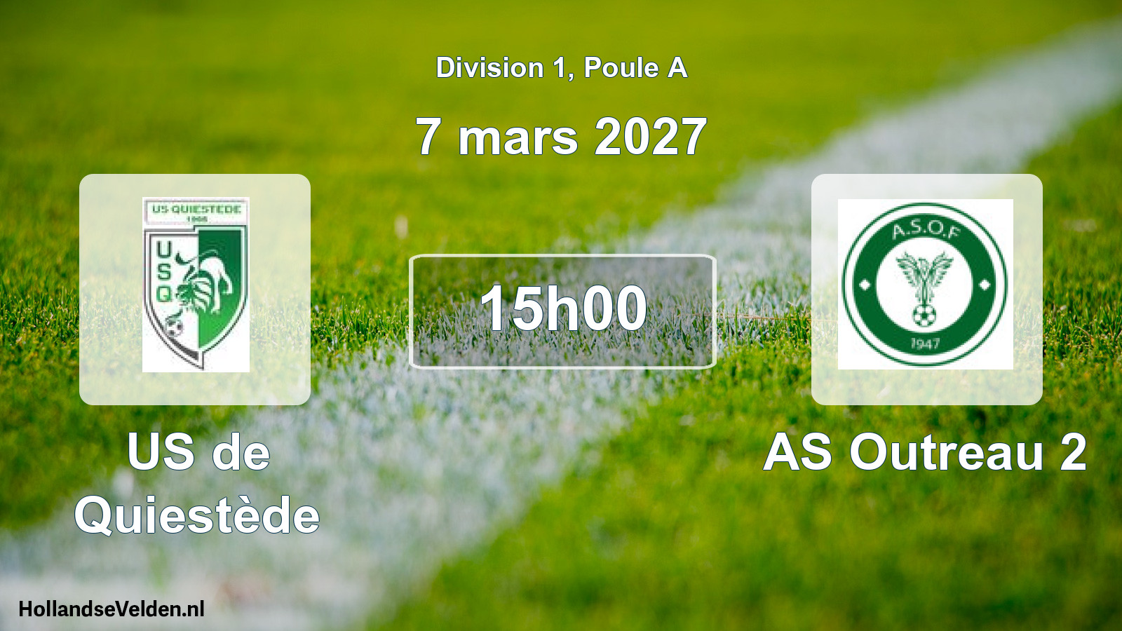 Scheduled Match: US de Quiestède - AS Outreau 2 (7 March 2027)