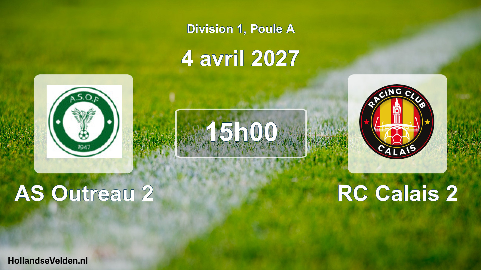Match programmé: AS Outreau 2 - RC Calais 2 (4 avril 2027)