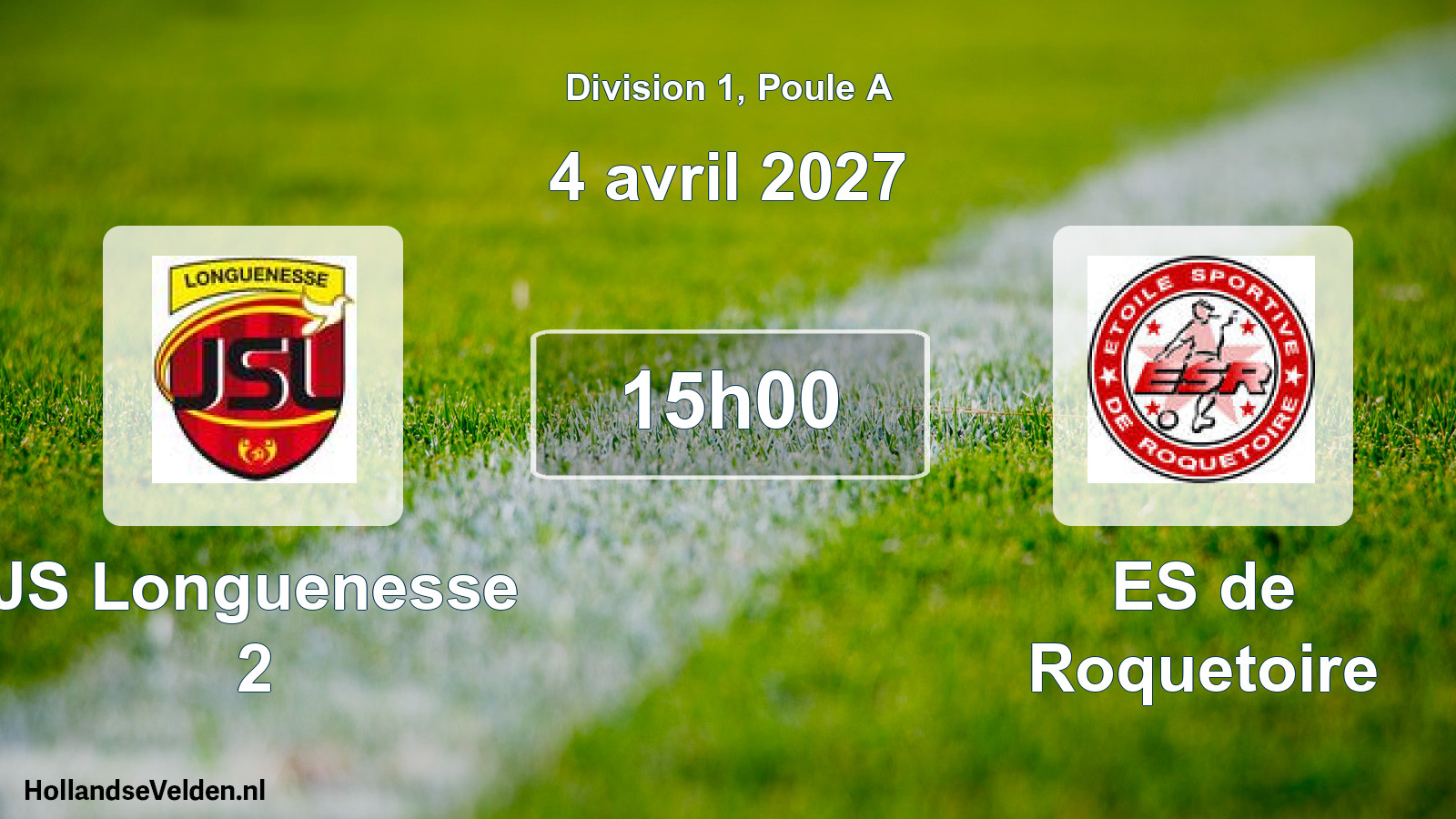 Scheduled Match: JS Longuenesse 2 - ES de Roquetoire (4 April 2027)
