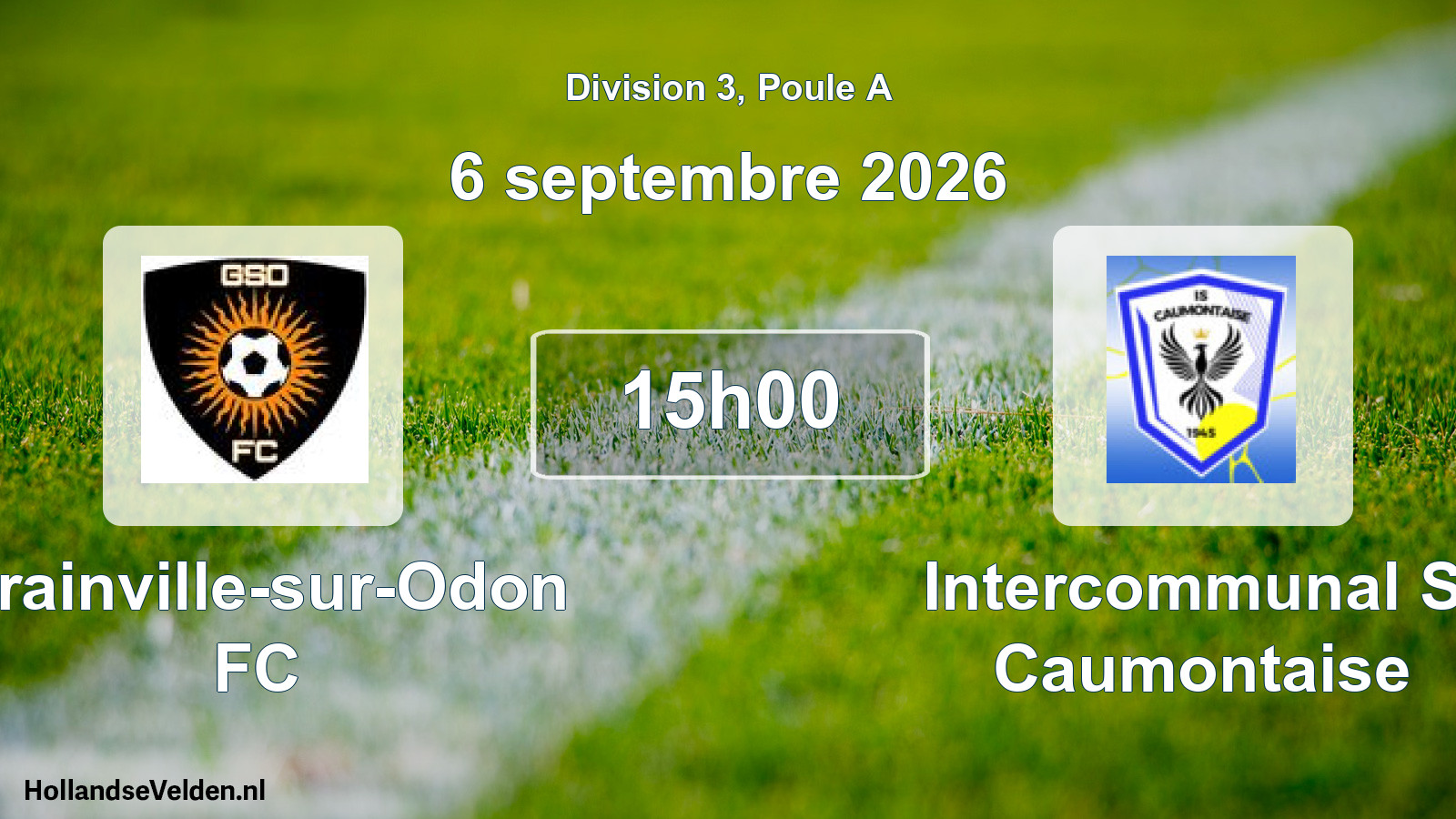 Scheduled Match: Grainville-sur-Odon FC - Intercommunal S. Caumontaise (6 September 2026)