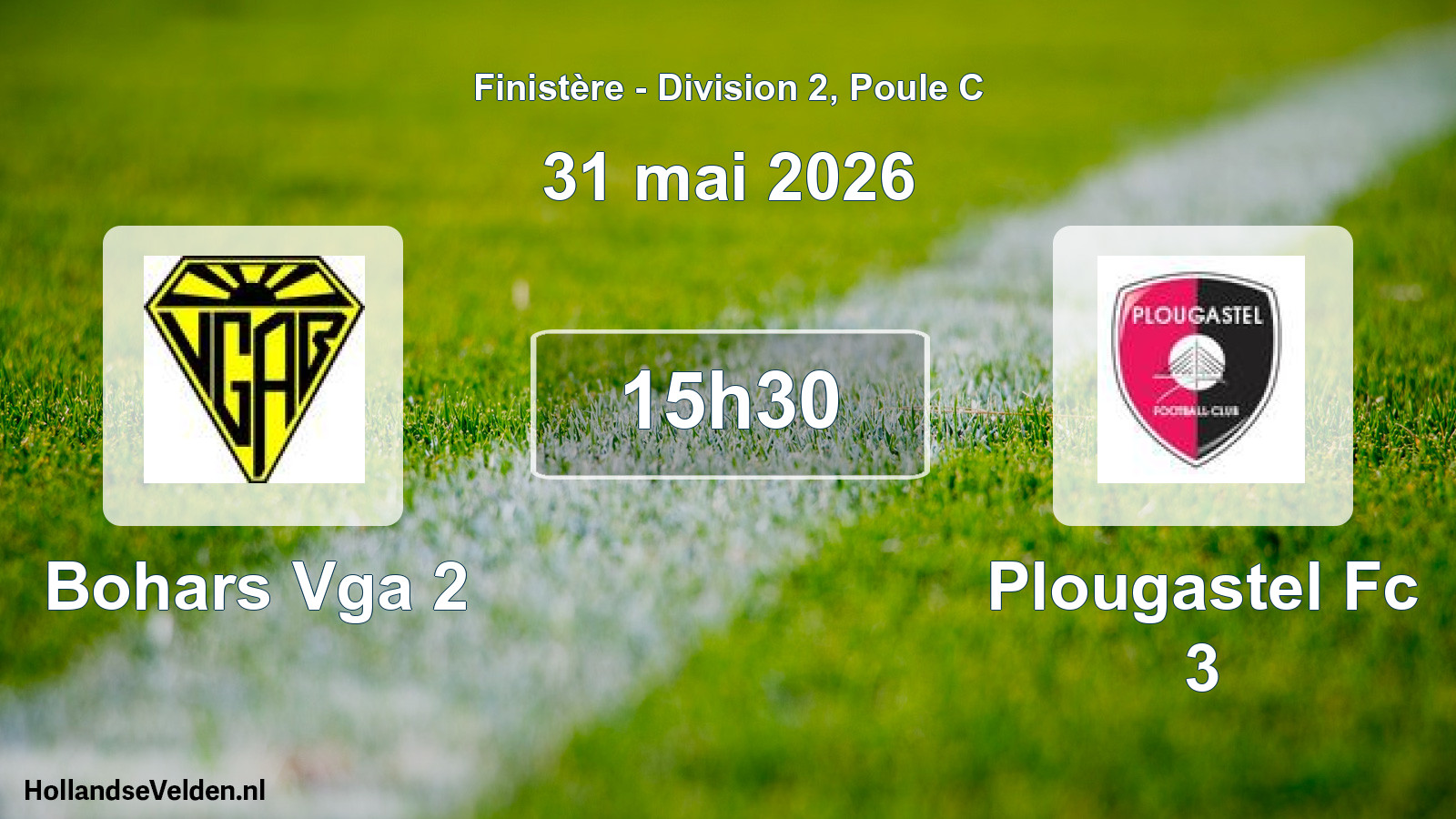 Scheduled Match: Bohars Vga 2 - Plougastel Fc 3 (31 May 2026)
