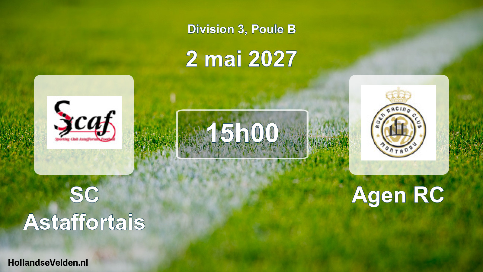 Scheduled Match: SC Astaffortais - Agen RC (2 May 2027)