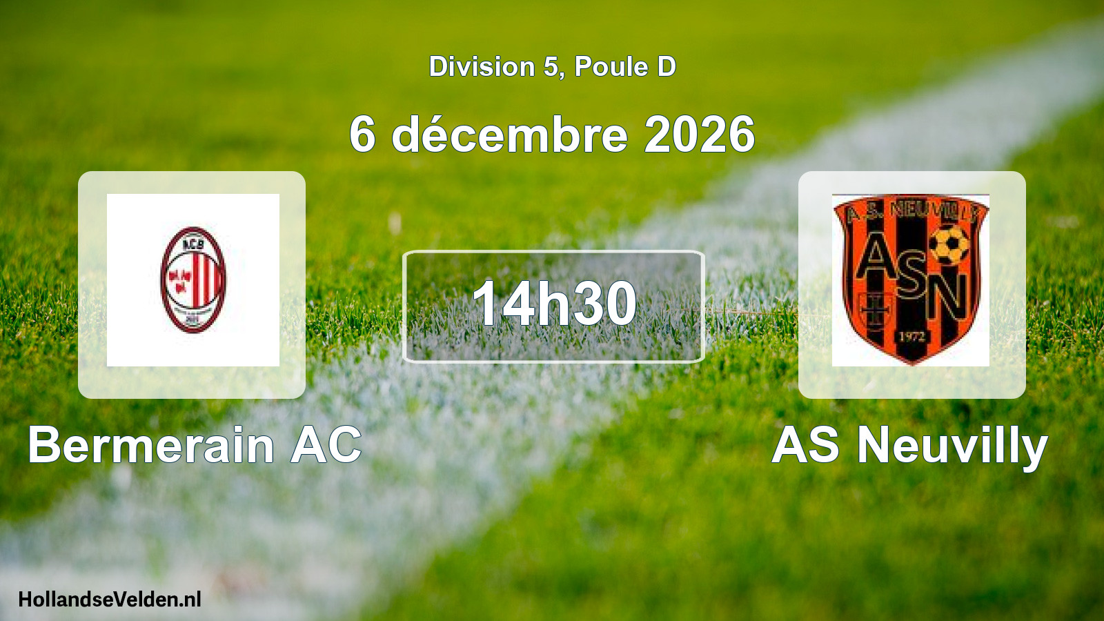 Scheduled Match: Bermerain AC - AS Neuvilly (6 December 2026)