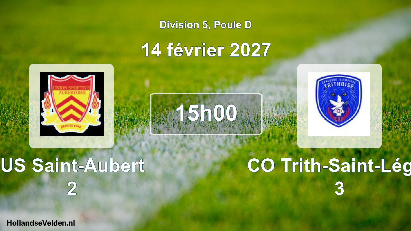 Scheduled Match: US Saint-Aubert 2 - CO Trith-Saint-Léger 3 (14 February 2027)