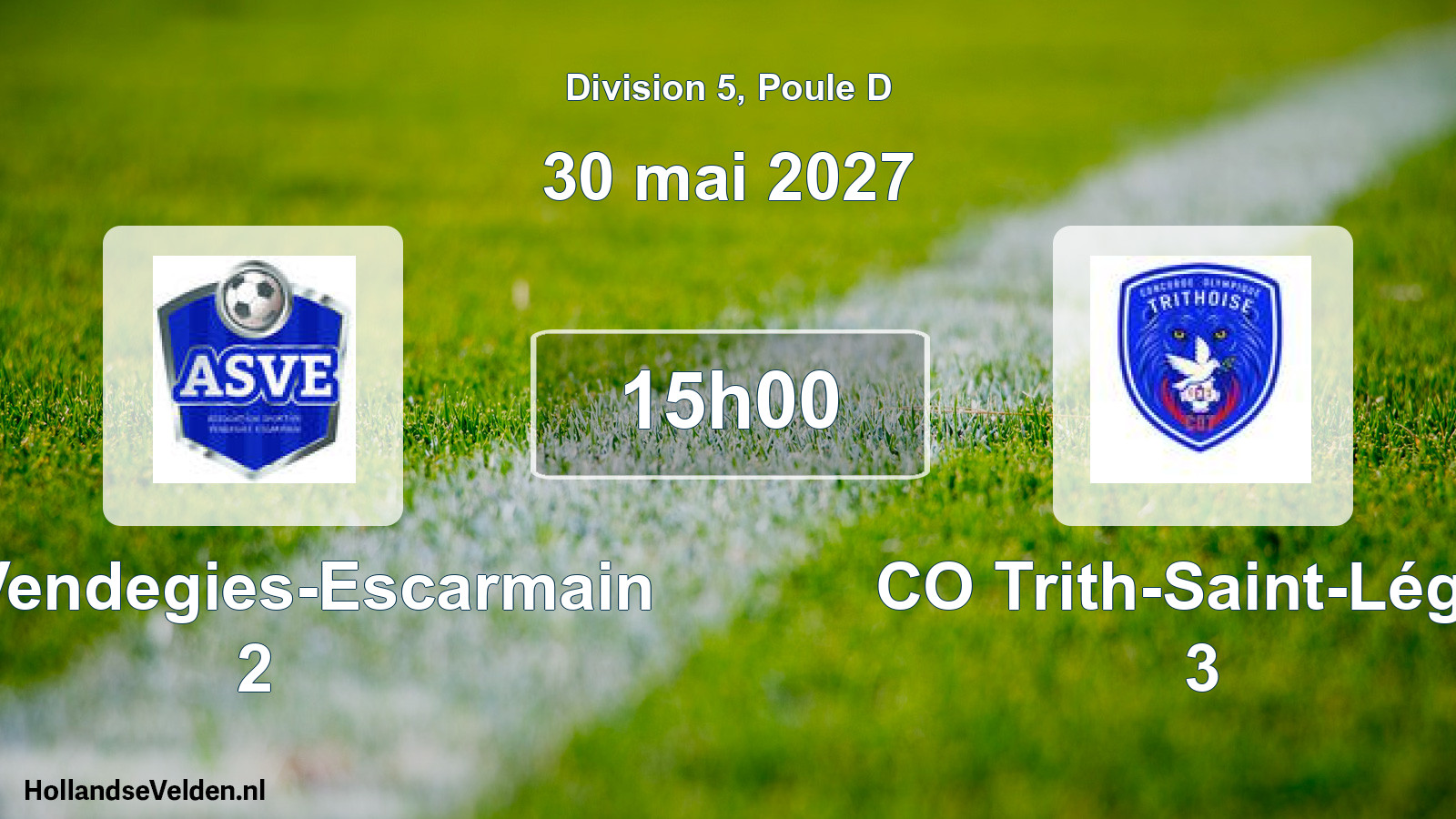 Scheduled Match: AS Vendegies-Escarmain 2 - CO Trith-Saint-Léger 3 (30 May 2027)
