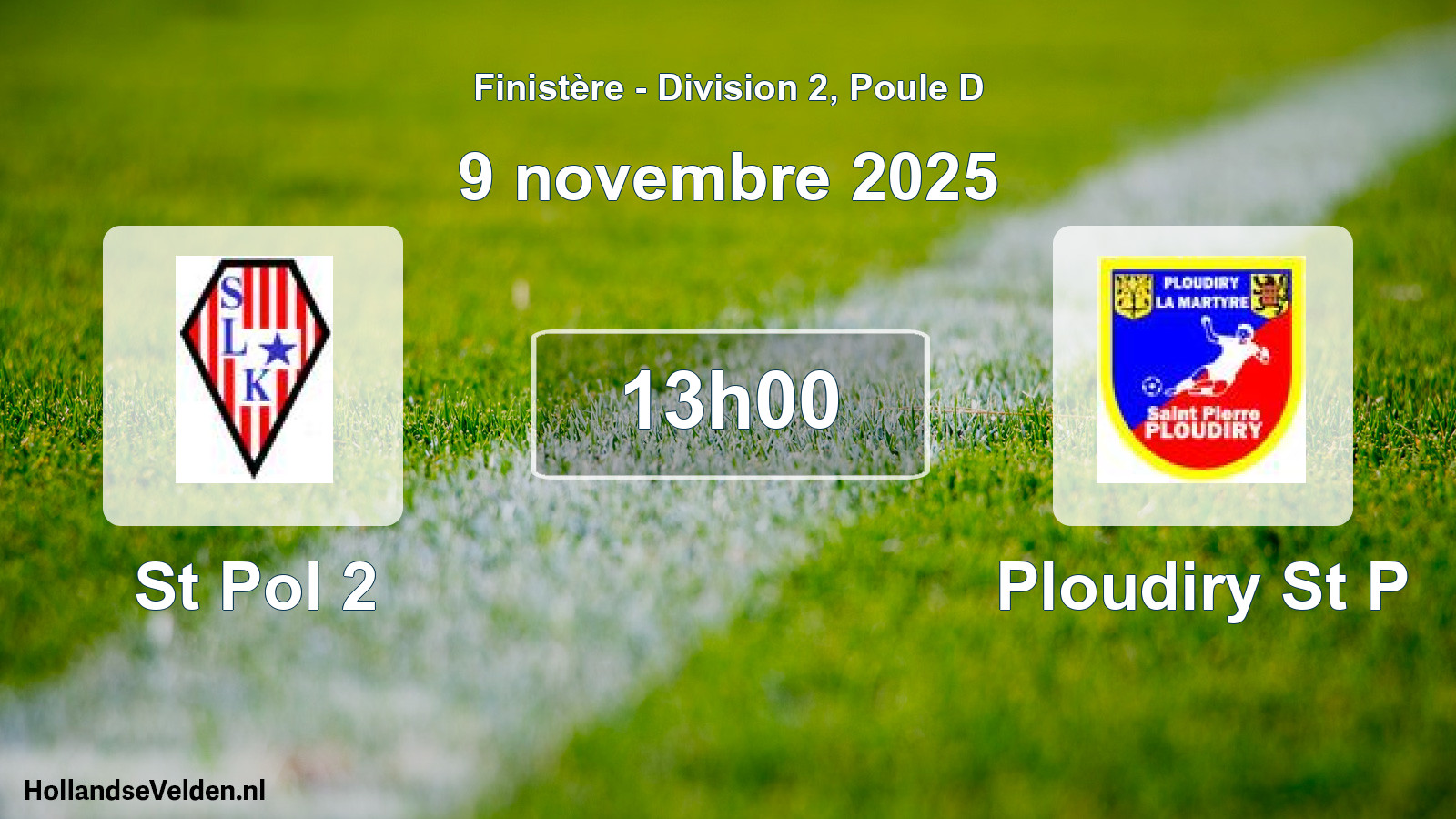 Scheduled Match: St Pol 2 - Ploudiry St P (9 November 2025)