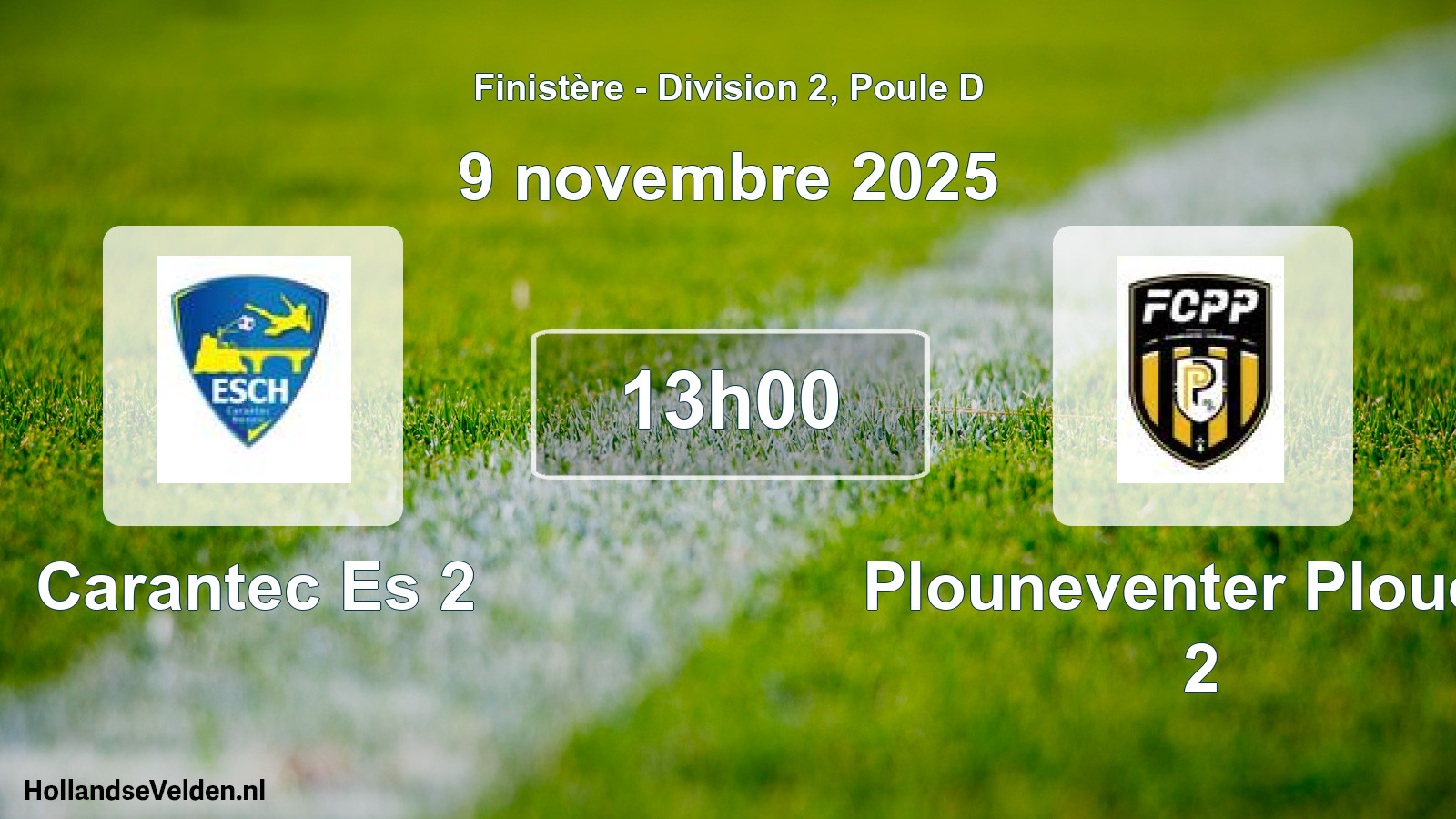 Scheduled Match: Carantec Es 2 - Plouneventer Ploued. 2 (9 November 2025)
