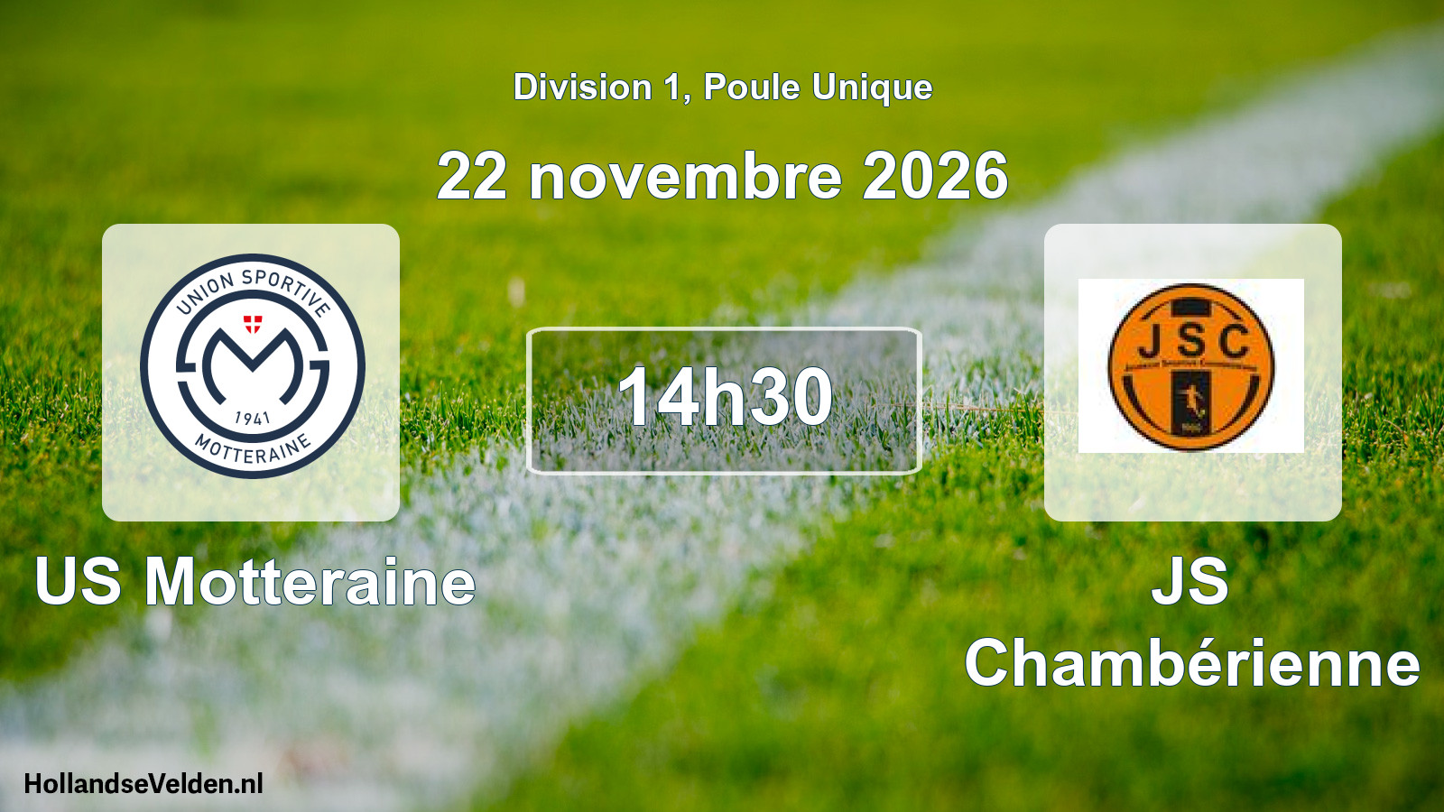 Geplande wedstrijd: US Motteraine - JS Chambérienne (22 november 2026)