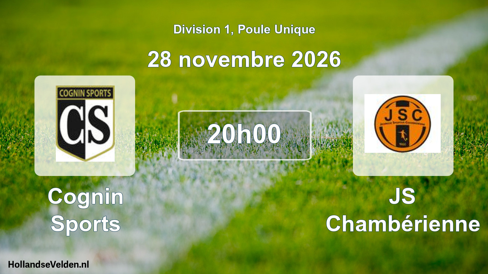 Scheduled Match: Cognin Sports - JS Chambérienne (28 November 2026)