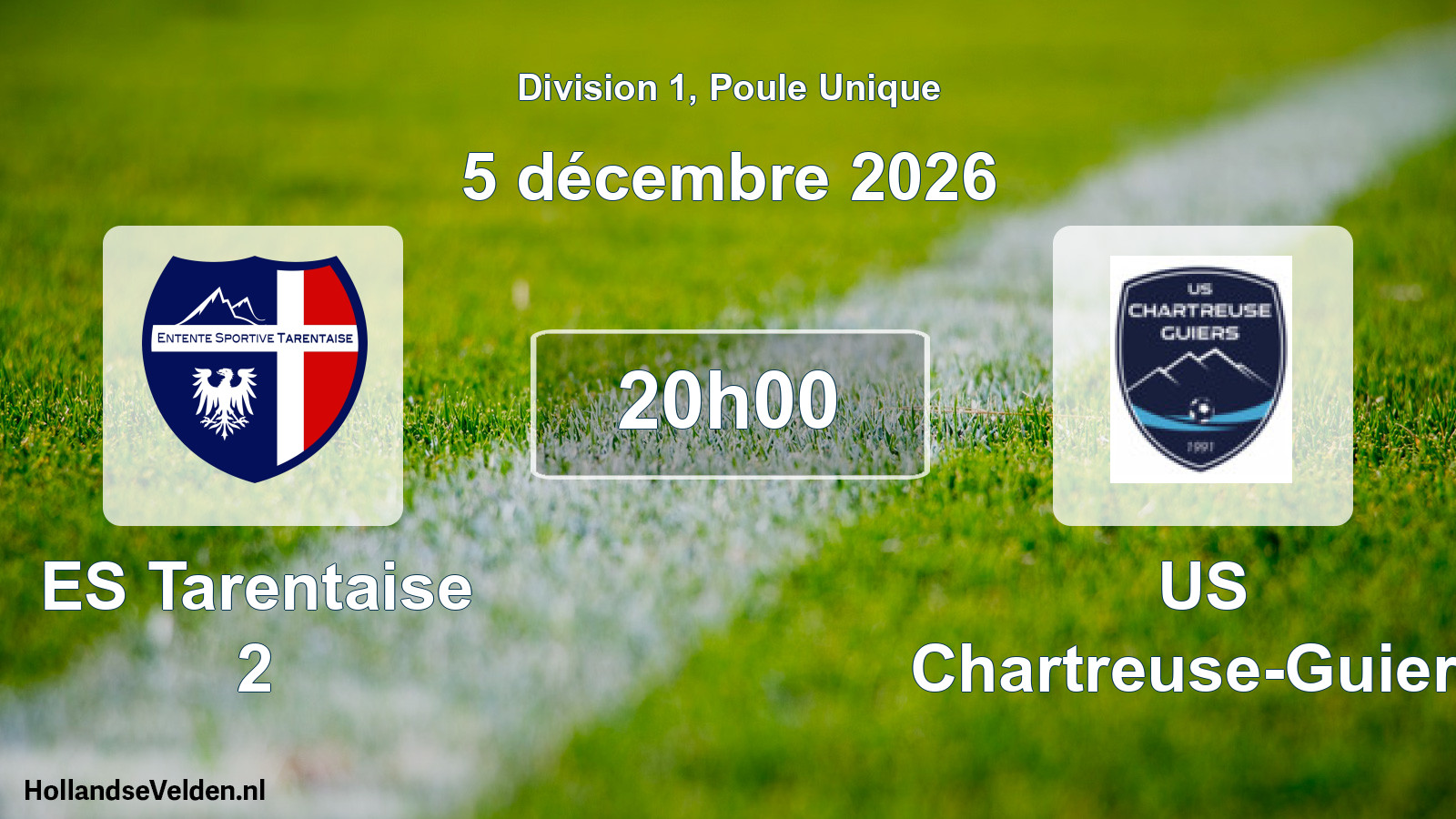 Scheduled Match: ES Tarentaise 2 - US Chartreuse-Guiers (5 December 2026)