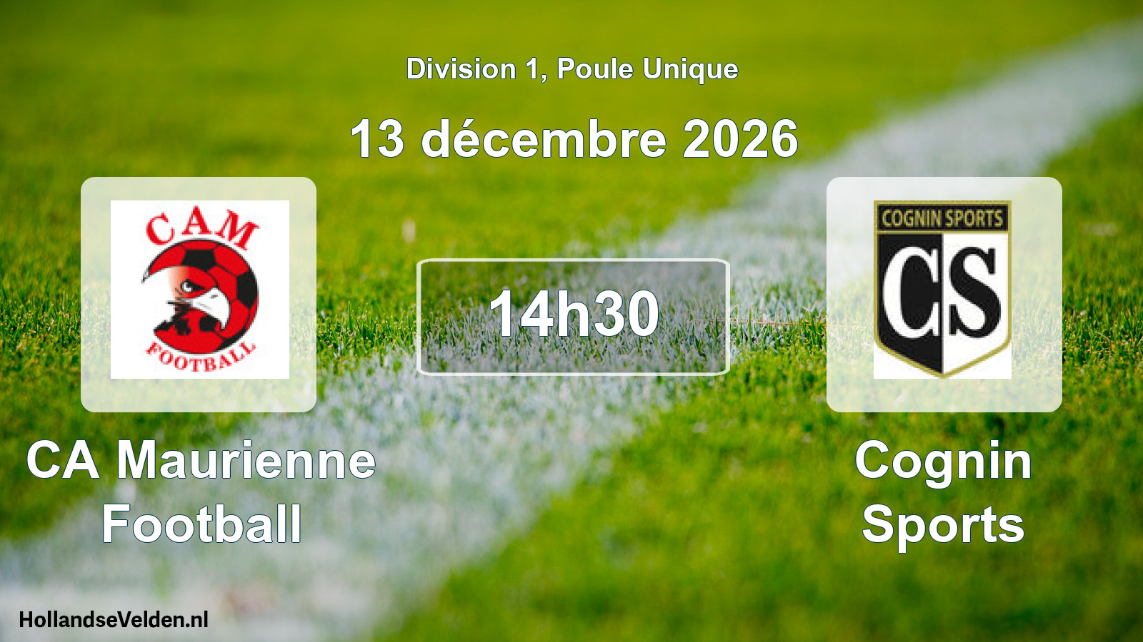 Scheduled Match: CA Maurienne Football - Cognin Sports (13 December 2026)