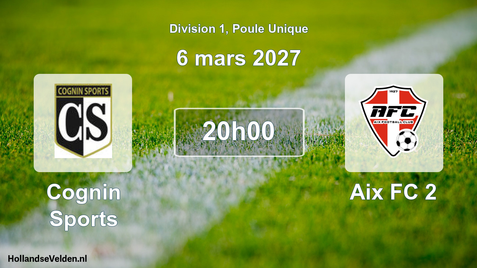 Scheduled Match: Cognin Sports - Aix FC 2 (6 March 2027)