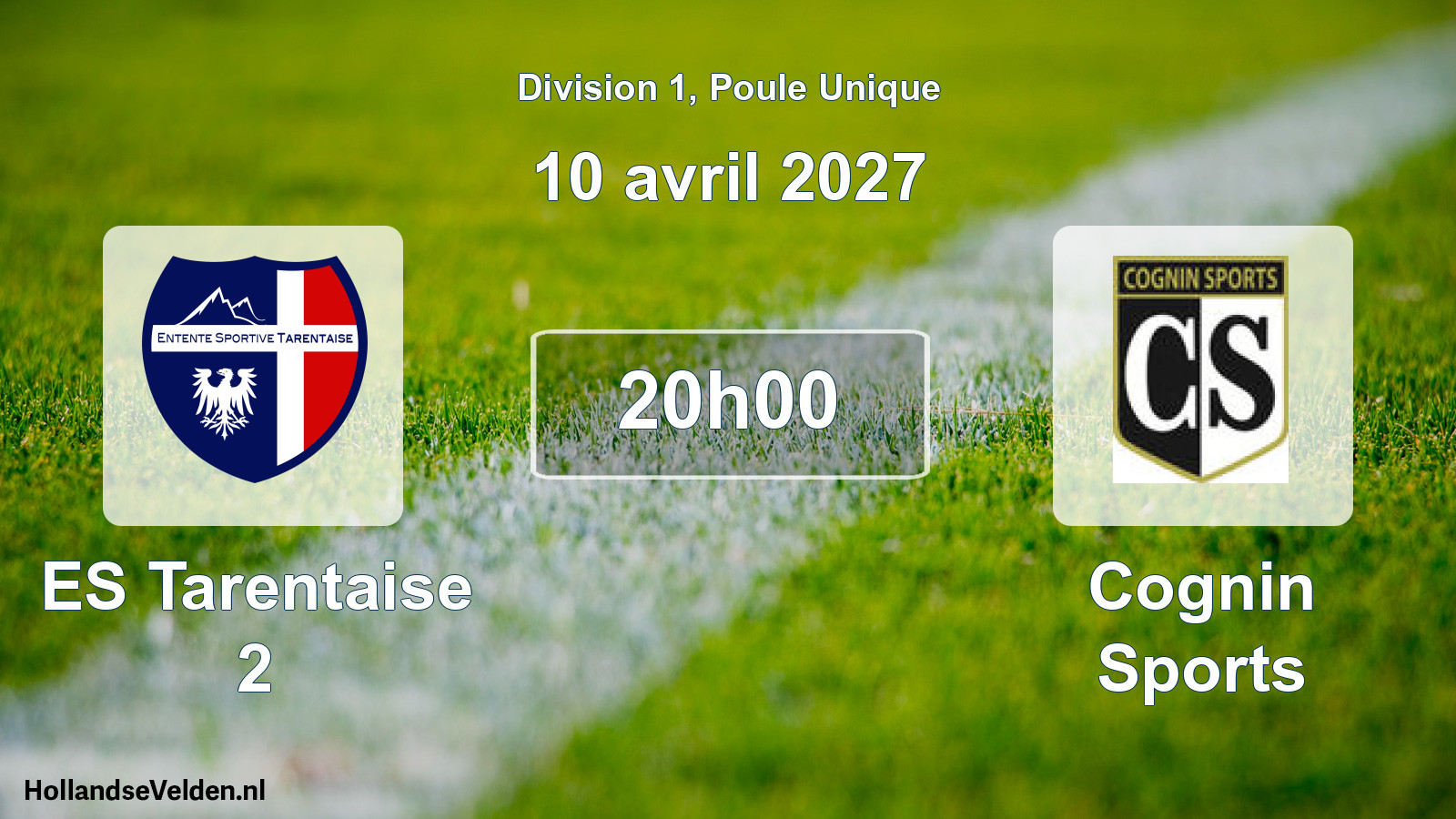 Scheduled Match: ES Tarentaise 2 - Cognin Sports (10 April 2027)