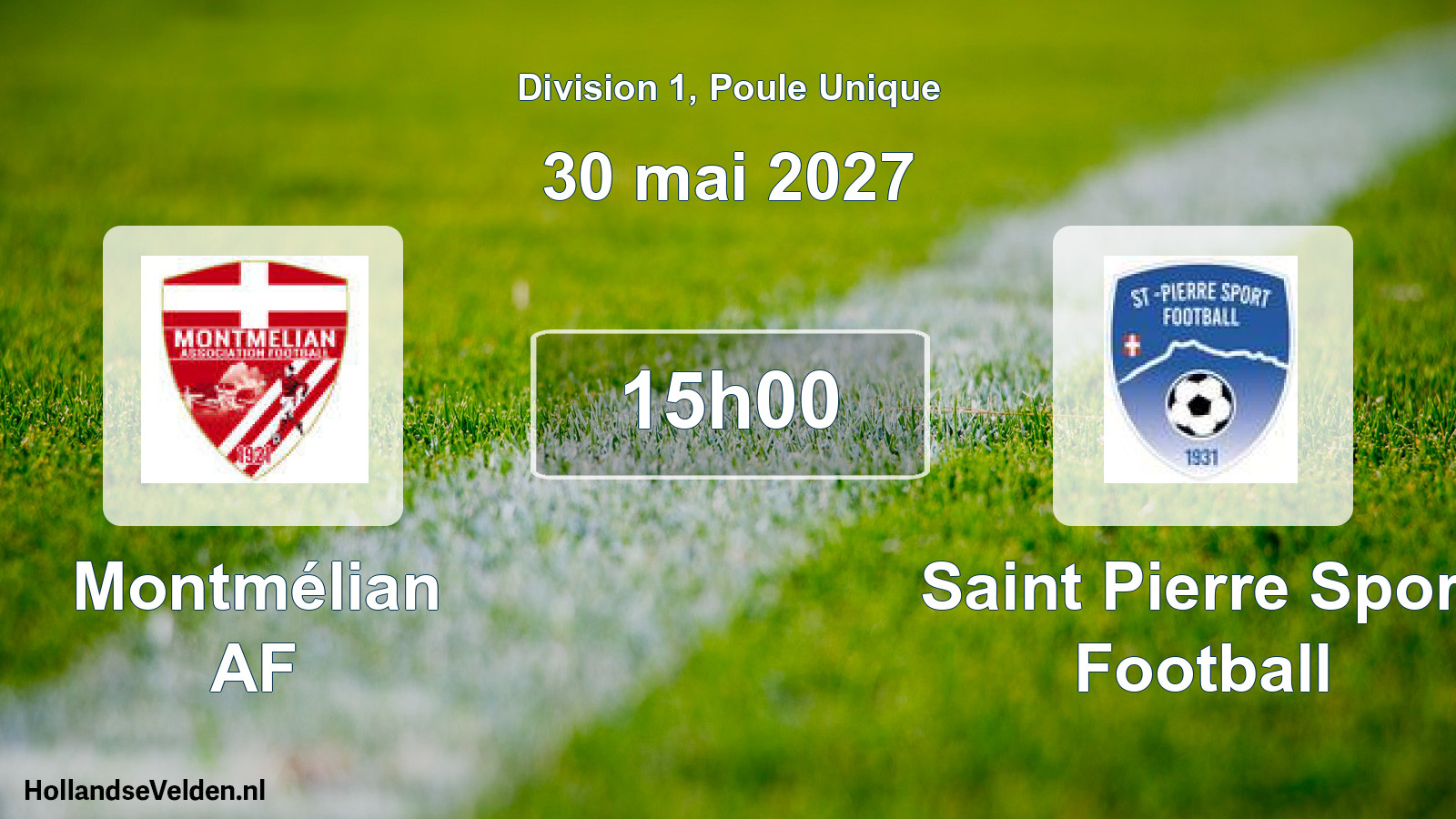 Scheduled Match: Montmélian AF - Saint Pierre Sport Football (30 May 2027)
