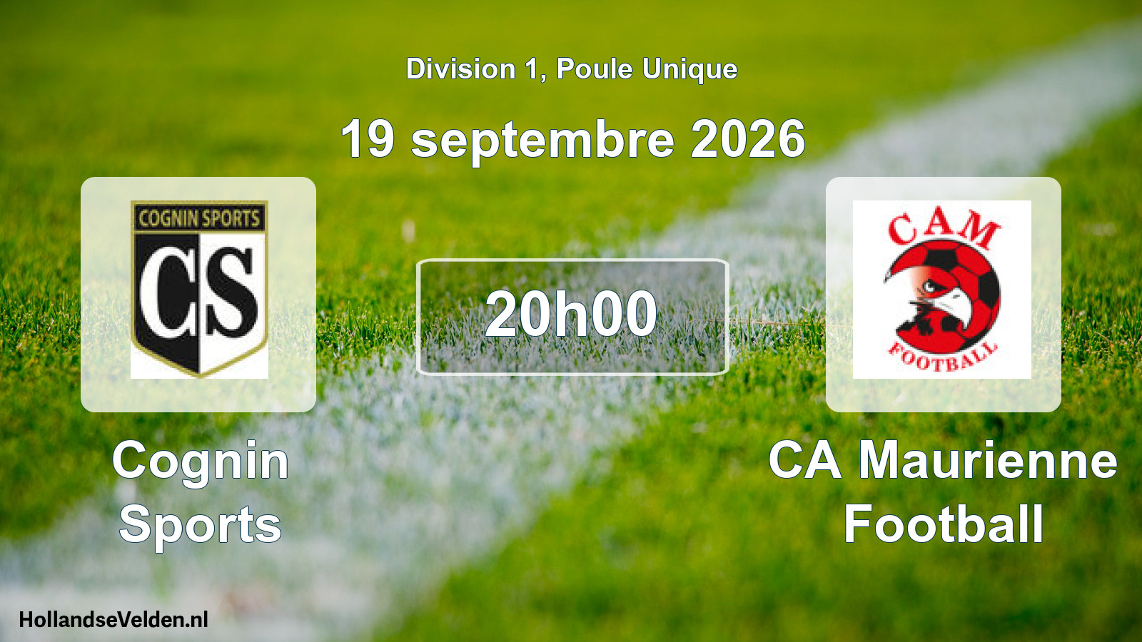 Geplande wedstrijd: Cognin Sports - CA Maurienne Football (19 september 2026)