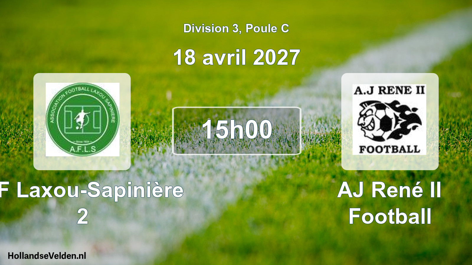 Scheduled Match: AF Laxou-Sapinière 2 - AJ René II Football (18 April 2027)