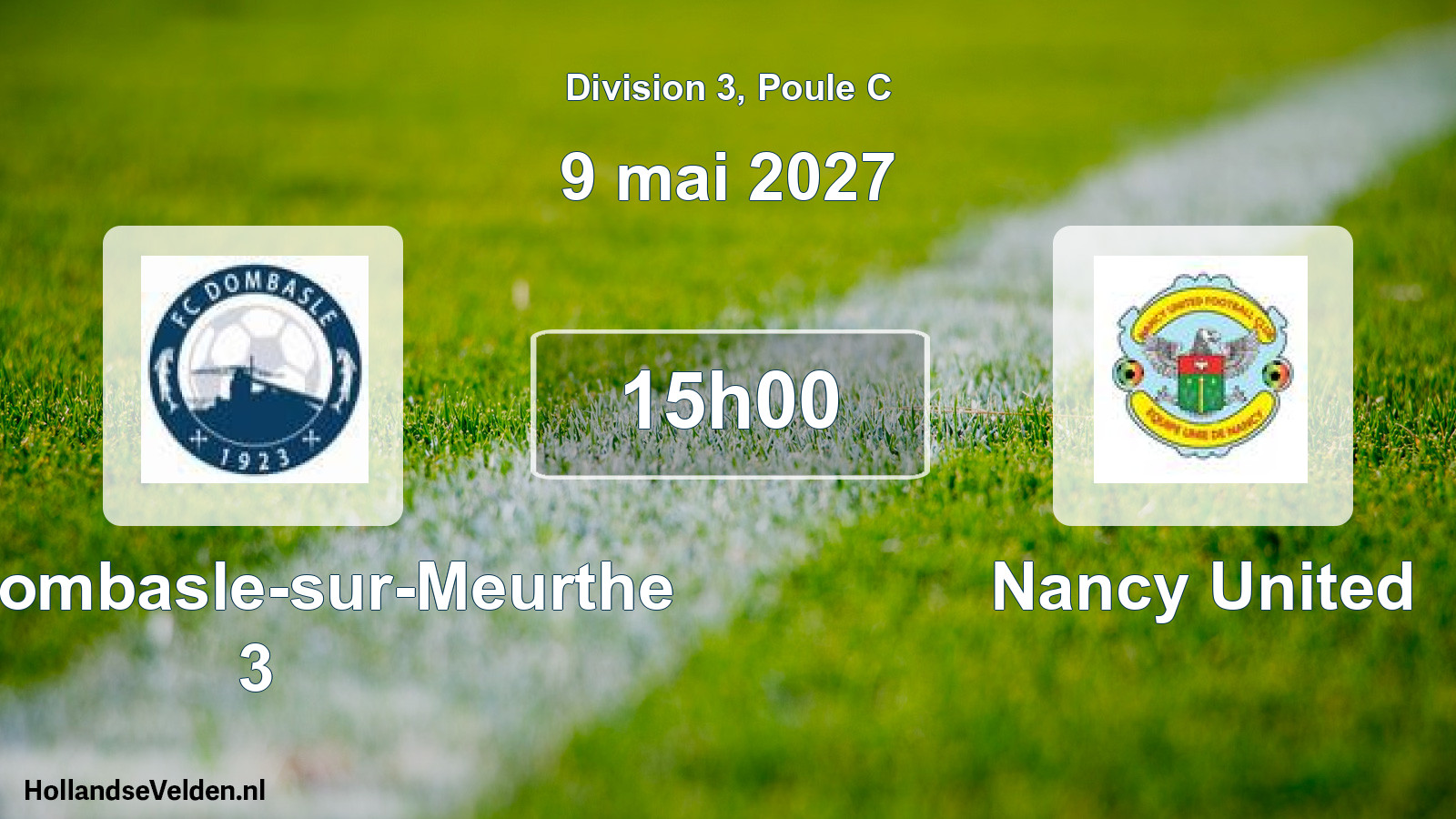 Scheduled Match: FC Dombasle-sur-Meurthe 3 - Nancy United (9 May 2027)